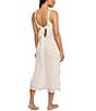 Color:Ivory - Image 2 - Saint-Tropez Sleeveless V-Neck Coordinating Tie-Back Gown