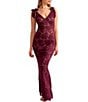 Rya Collection Stretch Lace Bow Amour Long Gown - Image 1