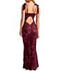 Rya Collection Stretch Lace Bow Amour Long Gown - Image 2