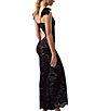 Rya Collection Stretch Lace Bow Amour Long Gown - Image 2
