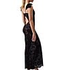 Rya Collection Stretch Lace Bow Amour Long Gown - Image 2