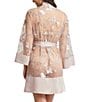 Color:Sepia Rose - Image 2 - Stunning Long Sleeve Coordinating Embroidered Robe