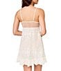 Rya Collection Tidal Sleeveless V-Neck Chiffon & Embroidered Netting Ruffled Hem Bridal Chemise - Image 2