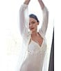 Rya Collection True Love Solid Chiffon Robe, Color:Ivory - Image 6