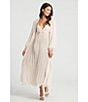 Color:Blush - Image 4 - True Love Solid Chiffon Long Robe