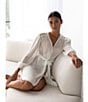 Rya Collection True Love Solid Chiffon Robe, Color:Ivory - Image 7