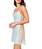 Rya Collection Lace Charmeuse Cowl Neck Sleeveless Solid Chemise - Image 3