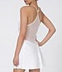 Color:Ivory - Image 2 - Sleeveless Chiffon & Lace Sweetheart Neck Chemise