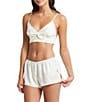 Rya Collection Shimmer Shimmer Charmeuse Bralette and Short Set - Image 1