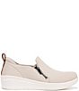 Color:French Beige - Image 2 - Luminous Washable Slip On Zip Sneakers