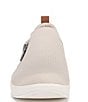 Color:French Beige - Image 6 - Luminous Washable Slip On Zip Sneakers