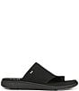 Color:Black - Image 2 - Margoslide Knit Toe Loop Sport Slide Sandals
