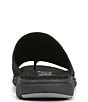 Color:Black - Image 3 - Margoslide Knit Toe Loop Sport Slide Sandals