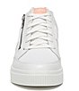 Color:White - Image 6 - Victory Hidden Wedge Zip Sneakers