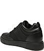 Color:Black/Black - Image 4 - Victory Hidden Wedge Zip Sneakers
