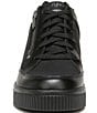 Color:Black/Black - Image 6 - Victory Hidden Wedge Zip Sneakers
