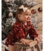 Rylee + Cru Baby Girl Freya Bow Bubble Romper - Image 3