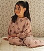Rylee + Cru Girls Oversized Floral Daisy Sweatshirt - Image 4