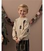 Rylee + Cru Little Boys Aspen Tree Pullover Sweater - Image 3