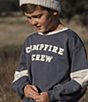 Rylee + Cru Little Boys Campfire Crew Sweatshirt - Image 3
