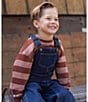 Rylee + Cru Little Boys Denim Utility Overalls - Image 3