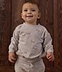 Rylee + Cru Little Boys Long Sleeve Fox Print Pullover Sweatshirt - Image 4