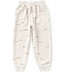 Rylee + Cru Little Boys Pull On Fox Print Joggers - Image 1