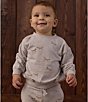Rylee + Cru Little Boys Pull On Fox Print Joggers - Image 4
