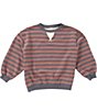 Rylee + Cru Little Boys Stripe Crew Neck Pullover - Image 1