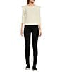 Sadie & Sage Abigail Ruffle Trim Sweater, Color:Ivory - Image 3