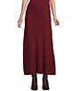 Sadie & Sage Crosby Midi Sweater Skirt, Color:Burgundy - Image 1