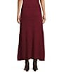 Sadie & Sage Crosby Midi Sweater Skirt, Color:Burgundy - Image 2