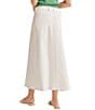 Color:White - Image 2 - Denim Maxi Skirt