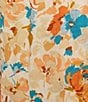 Sadie & Sage Flat Front Floral Printed Shorts, Color:Multi - Image 4