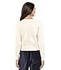 Sadie & Sage Heart Button Front Sweater, Color:Ivory - Image 2
