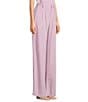 Sadie & Sage Linen Full Length Pleated Coordinating Trousers, Color:Lavender - Image 3