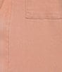 Sadie & Sage Short Sleeve Stretch Denim Romper, Color:Coral - Image 3