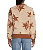 Sadie & Sage Show Time Star Intarsia Oversized Sweater, Color:Ivory Brown - Image 2