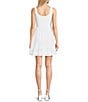 Sadie & Sage Sleeveless Jersey Eyelet Mixed Media Corset Mini Dress, Color:White - Image 2
