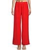 Color:Red - Image 1 - SO CAL Coordinating Wide Leg Pants