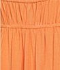 Sadie & Sage Square Neck Tie Front Mini Dress, Color:Orange - Image 3