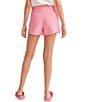 Color:Pink - Image 2 - Sweet Pea Frayed Hem Denim Shorts