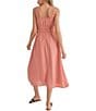 Color:Mauve - Image 3 - The Heat Textured Woven Sleeveless Smocked Midi Dress