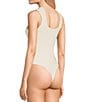 Color:Ivory - Image 3 - Vacay Front Knot Knit Bodysuit