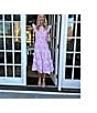 SAIL to SABLE Woven Baroque Floral Split Neck Flutter Sleeve Ric Rac Tiered Midi Dress, Color:Baroque Floral - Image 4