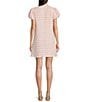 SAIL to SABLE x Amy Littleson McNitt The Jane Ric Rac Mandarin Collar Short Puff Sleeve Dress, Color:Blush - Image 2