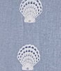 SAIL to SABLE x Palm Beach Lately Embroidered Shell Mandarin V-Neck Short Sleeve Caftan Dress, Color:Blue/White - Image 4