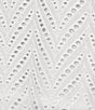 SAIL to SABLE x Palm Beach Lately 2 Piece Scallop Eyelet Midi Skirt Tank Set, Color:Ivory - Image 4