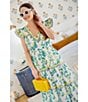 SAIL to SABLE x Style Charade Floral Print V-Neck Flutter Sleeve Midi Dress, Color:Spring Floral - Image 5