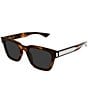 Yves Saint Laurent Saint Laurent Men's Corner Angle 53mm Square Sunglasses, Color:Havana - Image 1